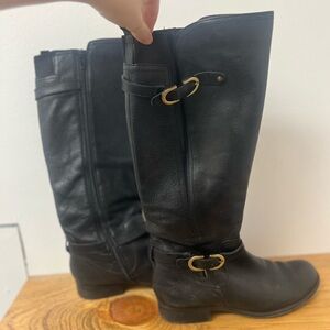 Women’s black and gold naturalizer boots size 6.5